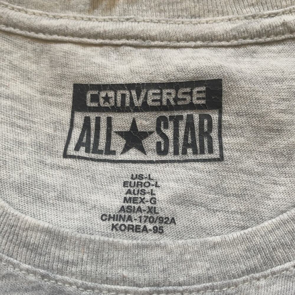 Converse Grey/Pink Size:Large T-Shirt - Picture 4 of 6